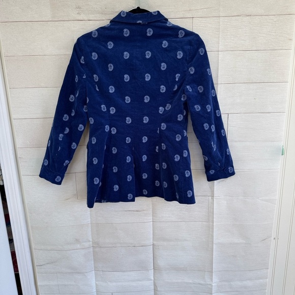 Urban Outfitters Blue Paisley Blazer Size Small - Picture 4 of 5